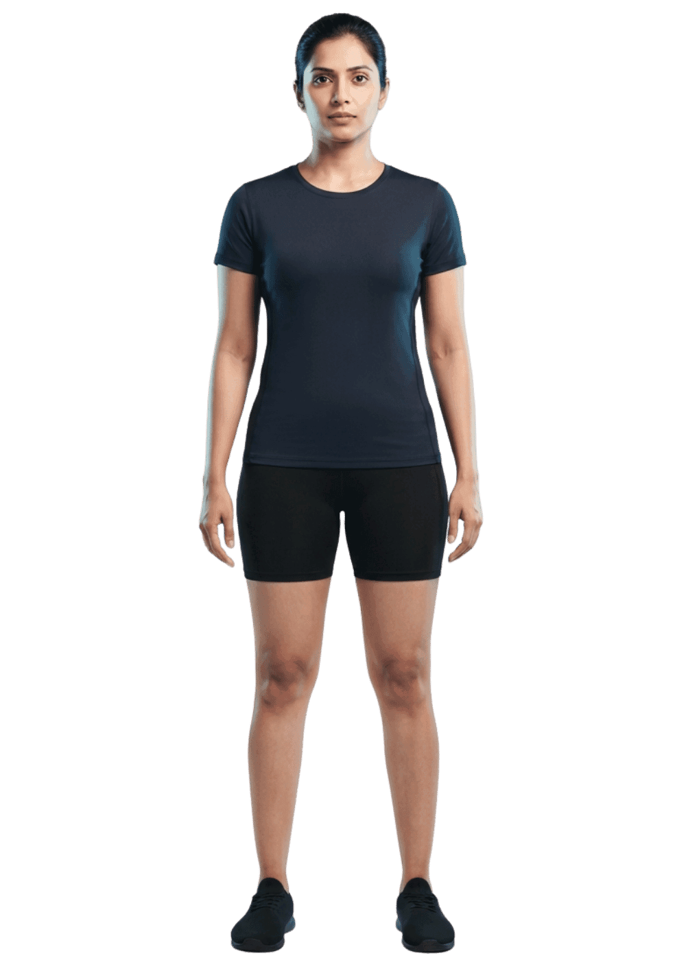 Female body focus map for fitness planning