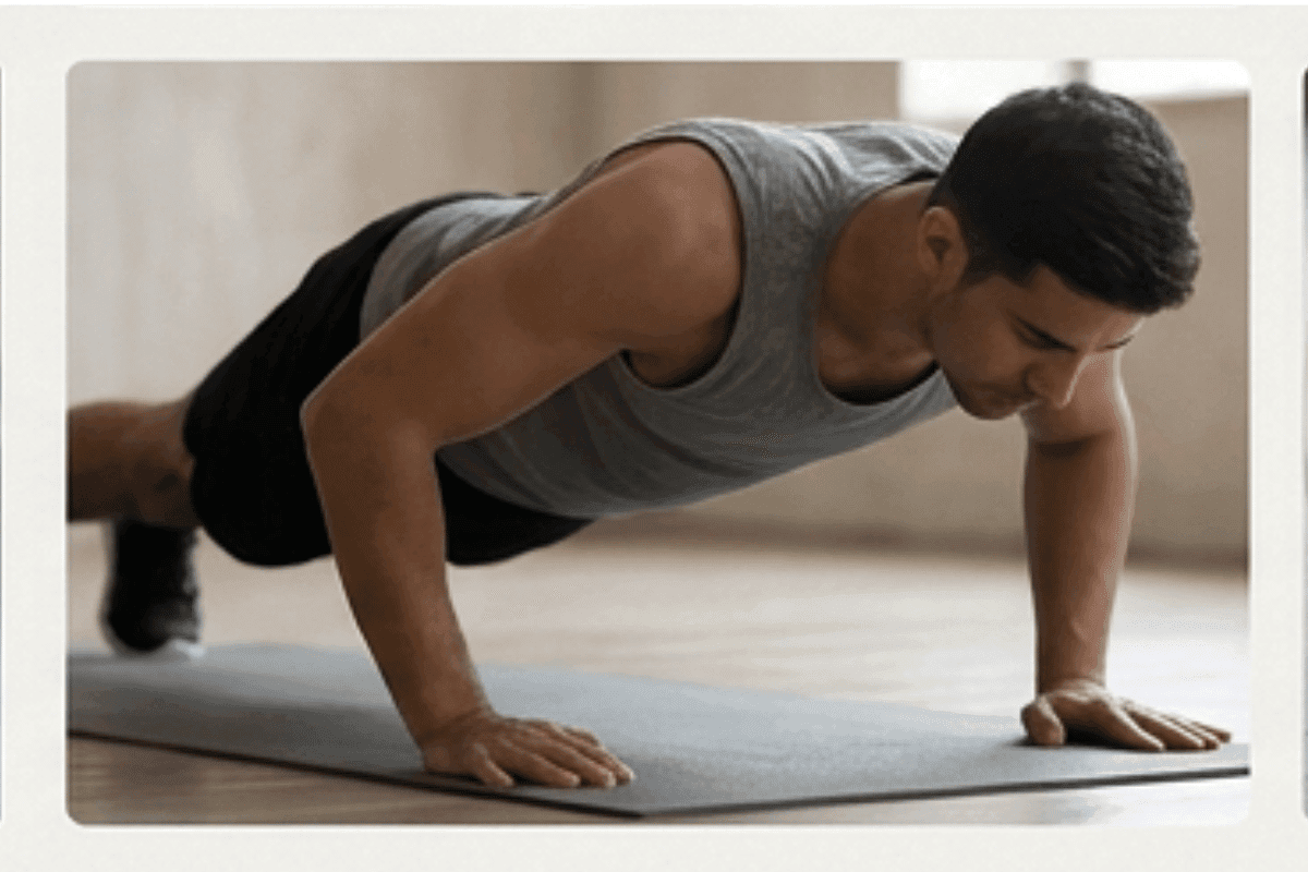 Push-up exercise demonstration image