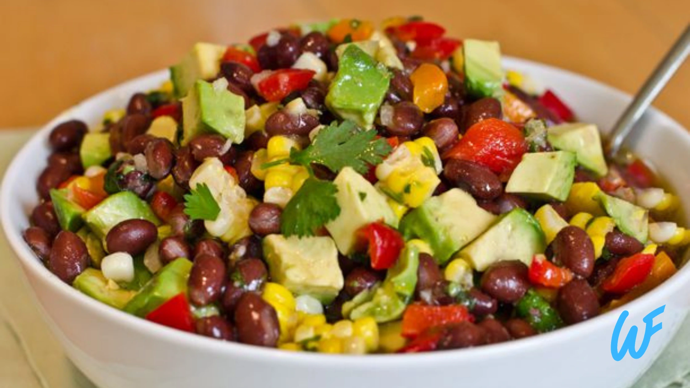 BALCK BEAN SALAD WITH LIME DRESSING