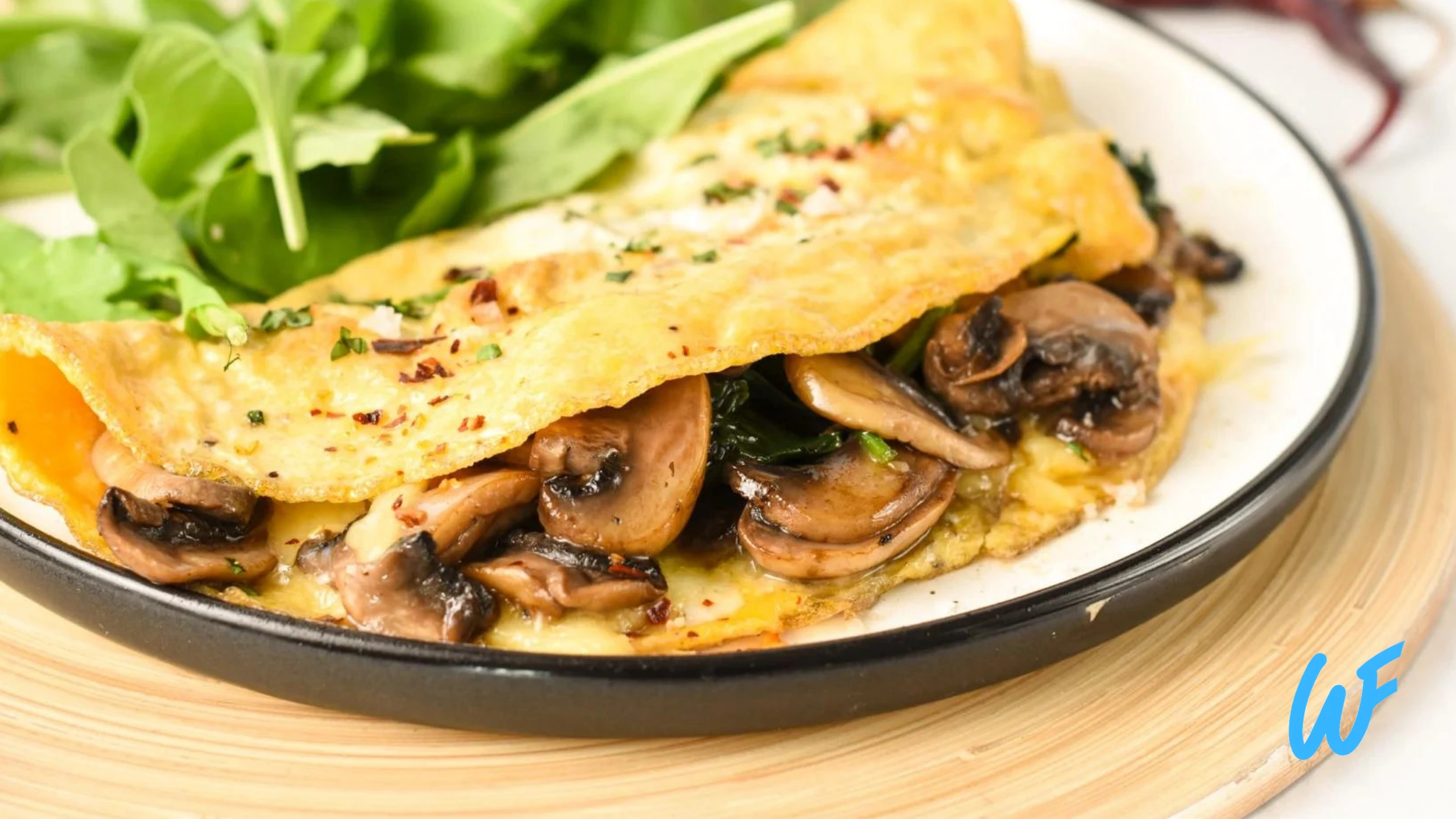 SPINACH AND MUSHROOM OMELETTE RECIPE