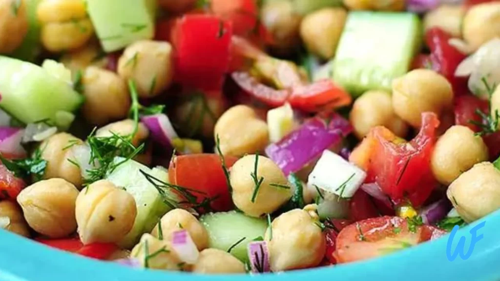 CHICKPEA SALAD WITH CUCUMBER AND TOMATO RECIPE