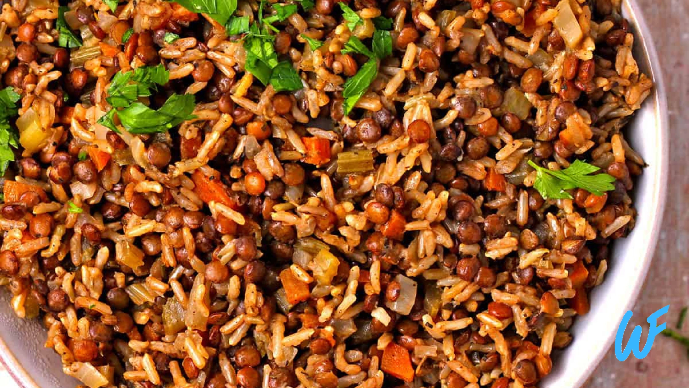 LENTIL AND VEGETABLE STIR-FRY WITH BROWN RICE RECIPE