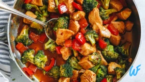 CHICKEN STIR FRY WITH BELL PEPPERS AND MUSHROOMS RECIPE