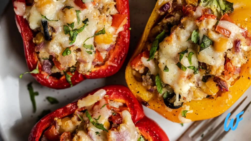 STUFFED BELL PEPPERS WITH QUINOA AND CHICKPEAS RECIPE