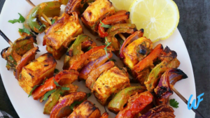 GRILLED PANEER TIKKA SKEWERS RECIPE