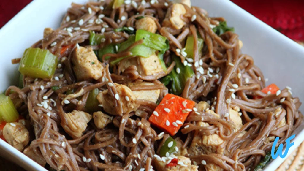 Read more about the article CHICKEN AND EGG STIR FRY WITH BUCKWHEAT NOODLES RECIPE
