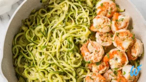 GARLIC BUTTER SHRIMP WITH ZUCCHINI NOODLES RECIPE