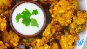 BAKED MOONG DAL VADA LENTIL FRITTERS RECIPE