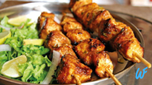 TANDOORI CHICKEN SKEWERS WITH MINT CHUTNEY RECIPE