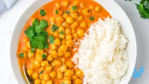 Read more about the article CHICKPEA AND VEGETABLE CURRY WITH BROWN RICE RECIPE