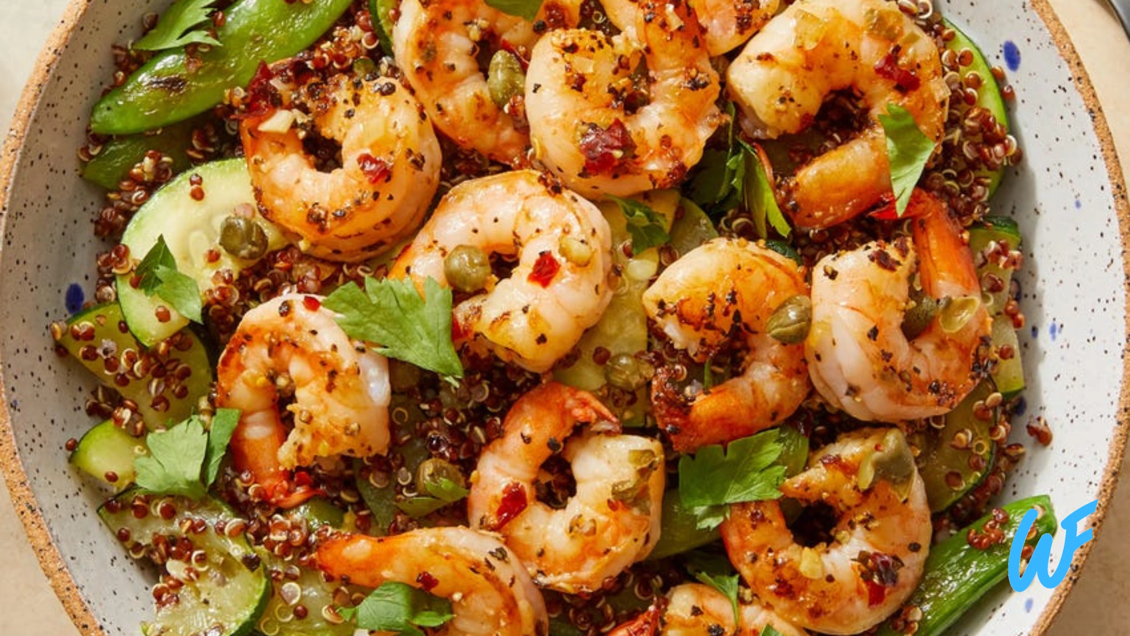 LEMON GARLIC SHRIMP WITH QUINOA RECIPE