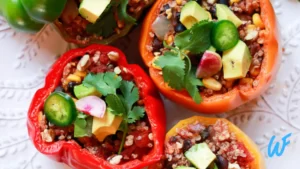 Read more about the article QUINOA AND VEGETABLE STUFFED BELL PEPPERS RECIPE