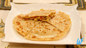 EGG BHURJI WITH WHOLE WHEAT PARATHA