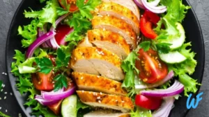 SPICY CHICKEN SALAD WITH GREENS RECIPE