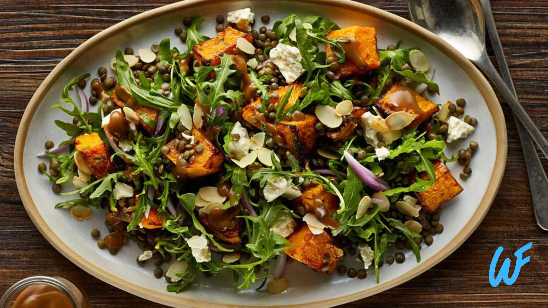 ROASTED PUMPKIN AND LENTIL SALAD RECIPE