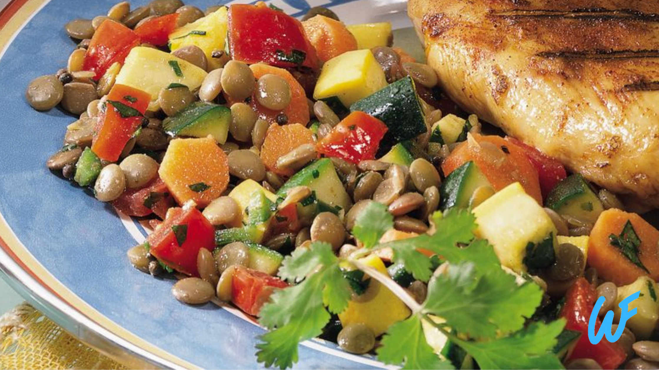 LENTIL SALAD WITH ROASTED VEGETABLES RECIP