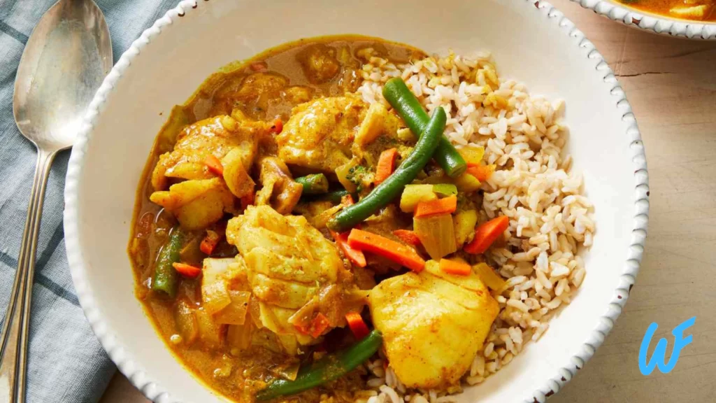 FISH CURRY WITH COCONUT QUINOA RECIPE