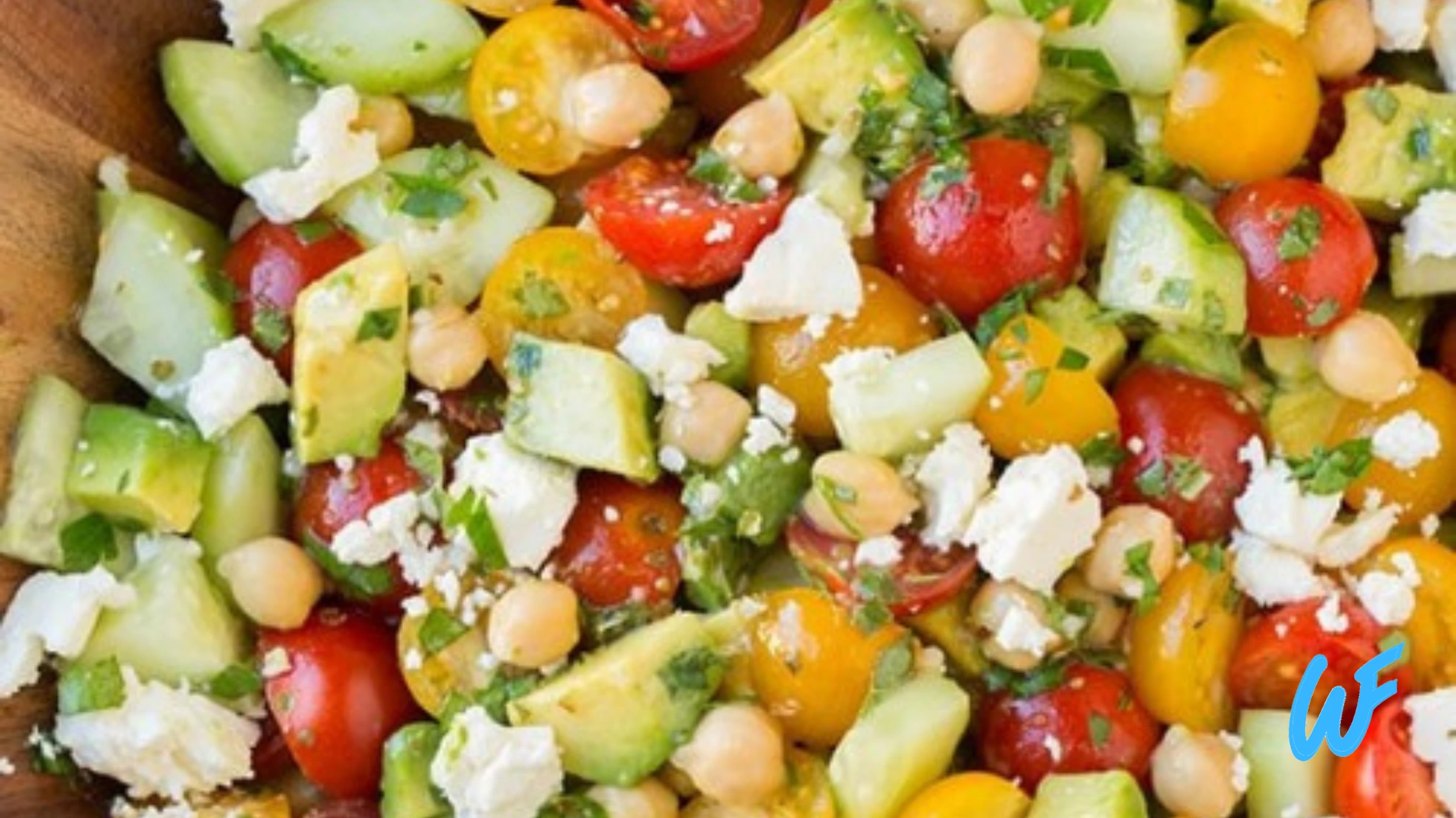 CHICKPEA SALAD WITH CUCUMBER AND TOMATO RECIPE