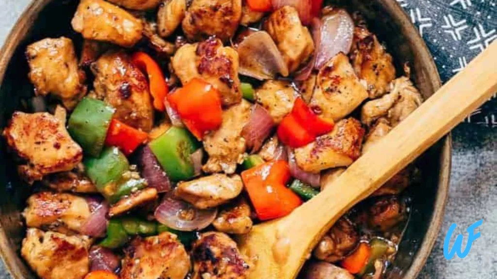 CHICKEN STIR FRY WITH BELL PEPPERS AND MUSHROOMS RECIPE