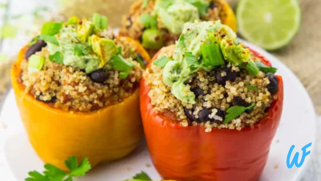 Read more about the article STUFFED BELL PEPPERS WITH QUINOA AND CHICKPEAS RECIPE