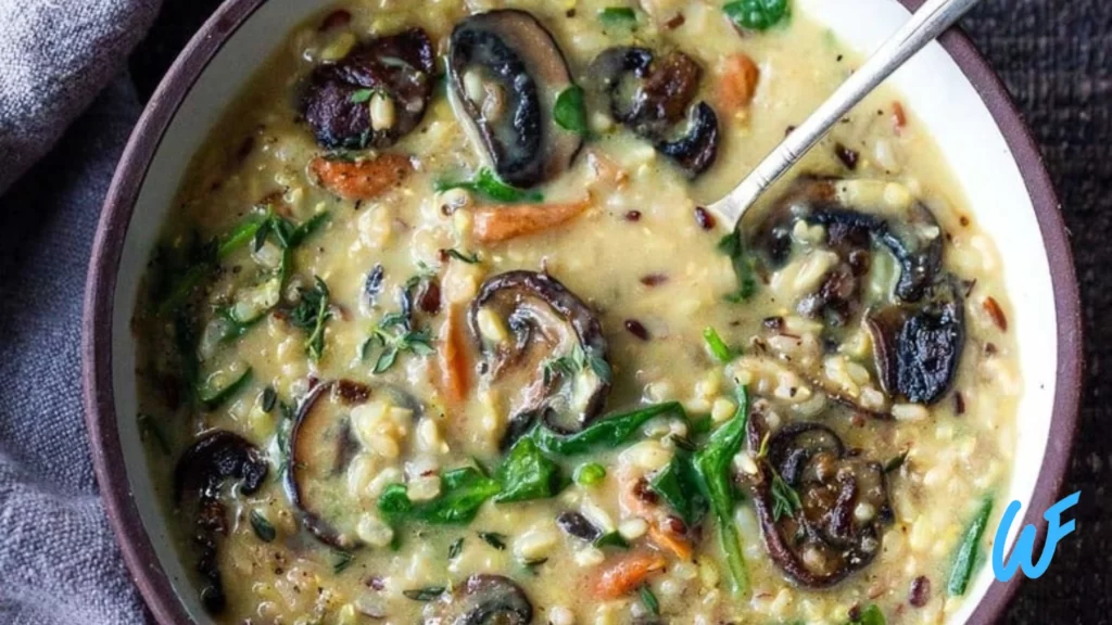 Read more about the article MUSHROOM AND SPINZCH SOUP WITH BROWN RICE RECIPE