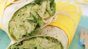 EGG AND CHICKEN BREAKFAST WRAP WITH AVOCADO MAYO RECIPE