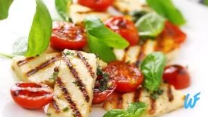 Read more about the article GRILLED HALLOUMI CHEESE WITH CHERRY TOMATOES RECIPE