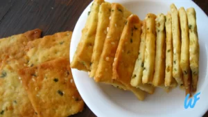 BAKED CHICKPEA FLOUR CRACKERS RECIPE