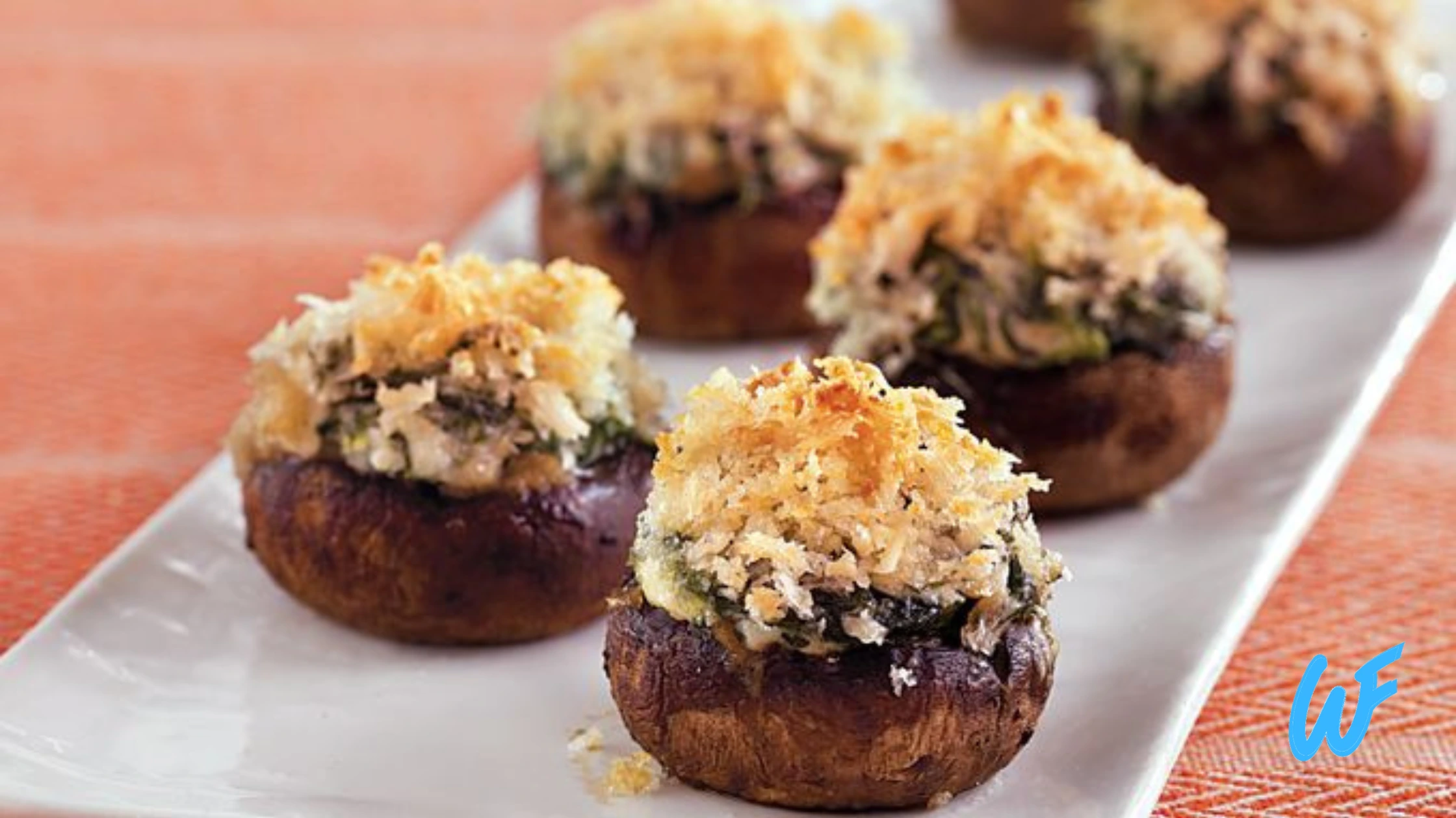 STUFFED MUSHROOM CAPS WITH SPINACH AND CHEESE RECIPE