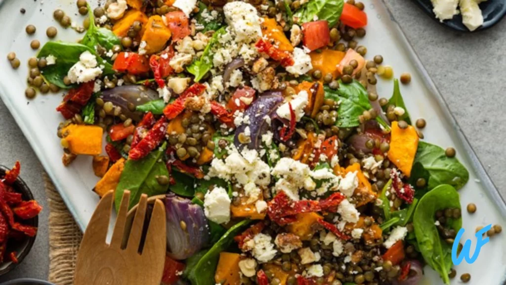 ROASTED PUMPKIN AND LENTIL SALAD RECIPE