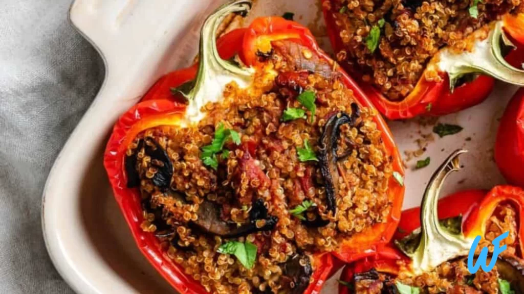 QUINOA AND VEGETABLE STUFFED BELL PEPPER CUPS RECIPE