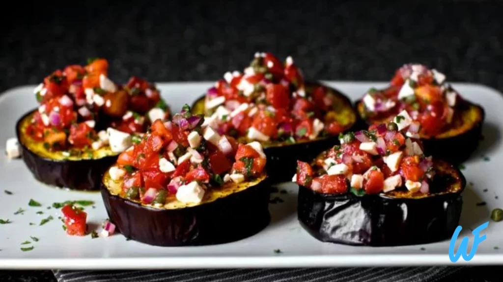 GRILLED EGGPLANT AND TOMATO BRUSCHETTA RECIPE