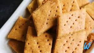 BAKED MASALA CHICKPEA FLOUR CRACKERS RECIPE