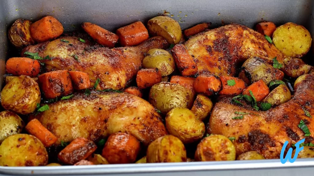 Baked Chicken with Roasted Potatoes Recipe