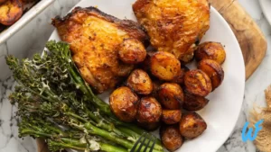 Read more about the article Baked Chicken with Roasted Potatoes Recipe