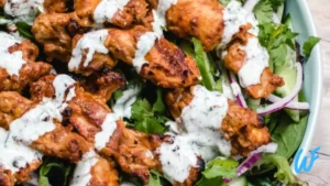 TANDOORI CHICKEN SALAD WITH MIXED GREENS