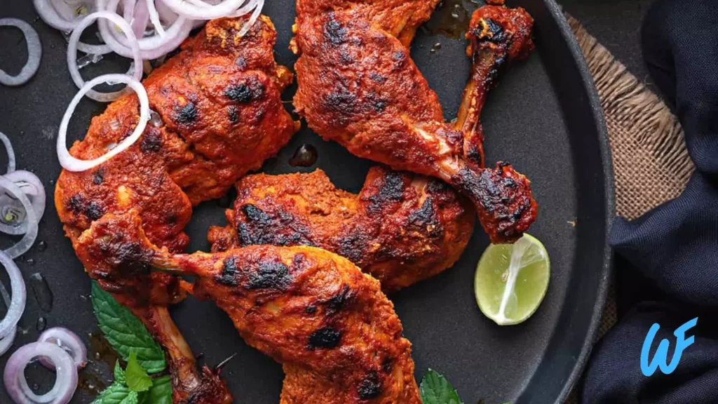 TANDOORI CHICKEN WITH MINT YOGURT DIP RECIPE