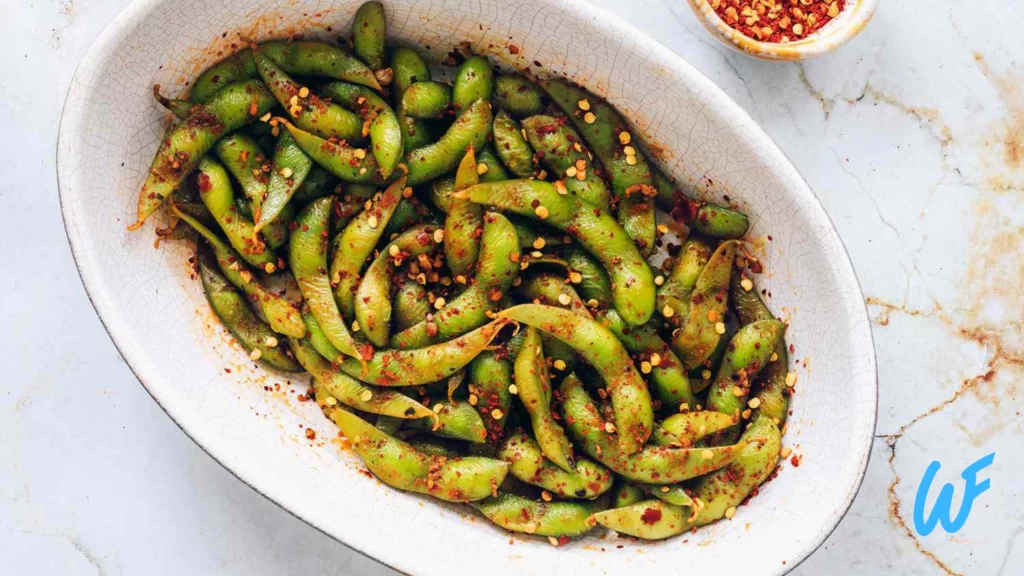 Roasted edamame with spices Recipe