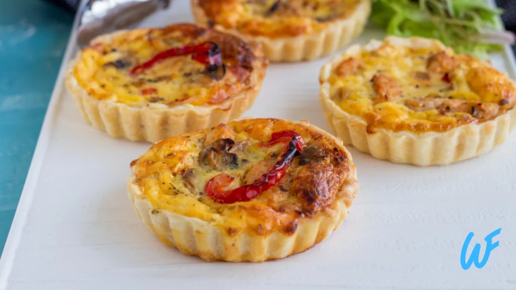 Chicken and mushroom breakfast quiche