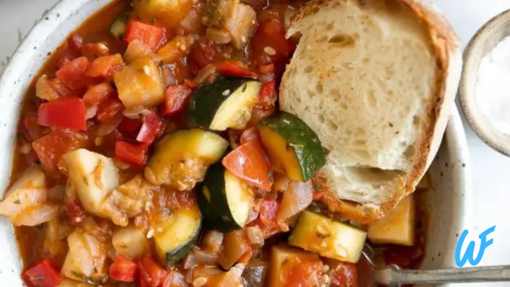 Ratatouille with crusty bread