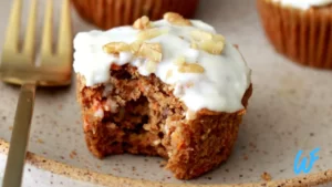 Gluten-free carrot muffins made with coconut flour.