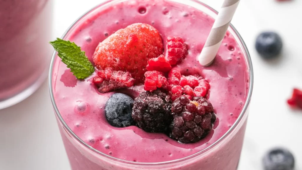 Mixed Berry Greek Yogurt Shake