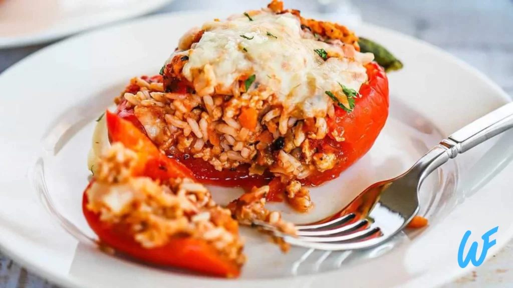 Stuffed Bell Peppers with Brown Rice and Ground Turkey