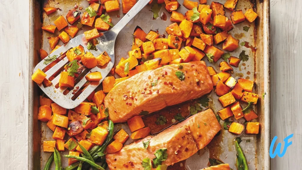 Baked Salmon with Sweet Potato