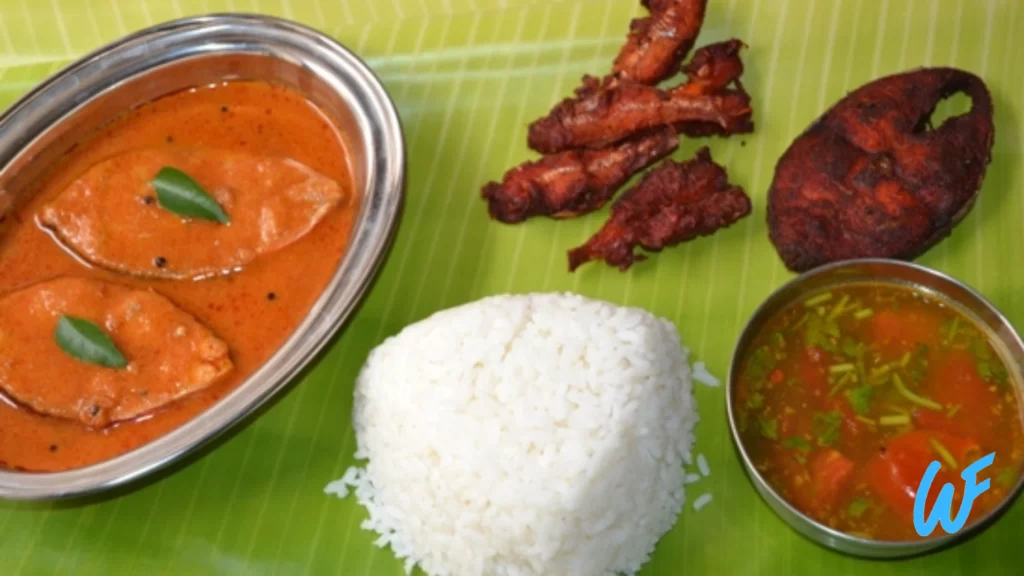 Fish Fry with Rice and Rasam