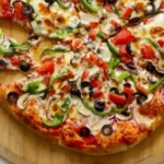 Veggie-loaded pizza Recipe