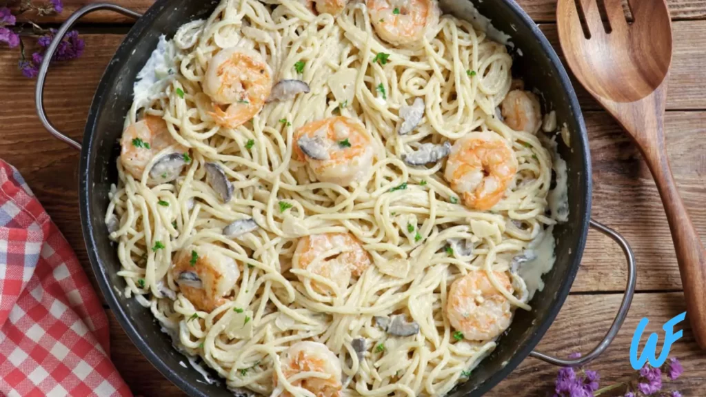 Garlic Parmesan Shrimp Pasta