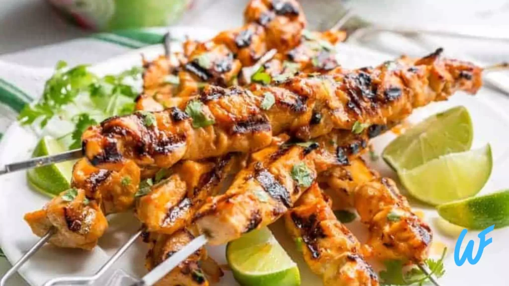 Spicy Sriracha Chicken Skewers