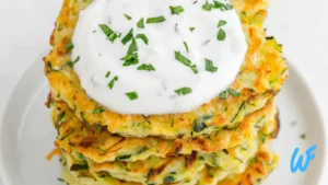 Zucchini Fritters with Greek Yogurt Dip