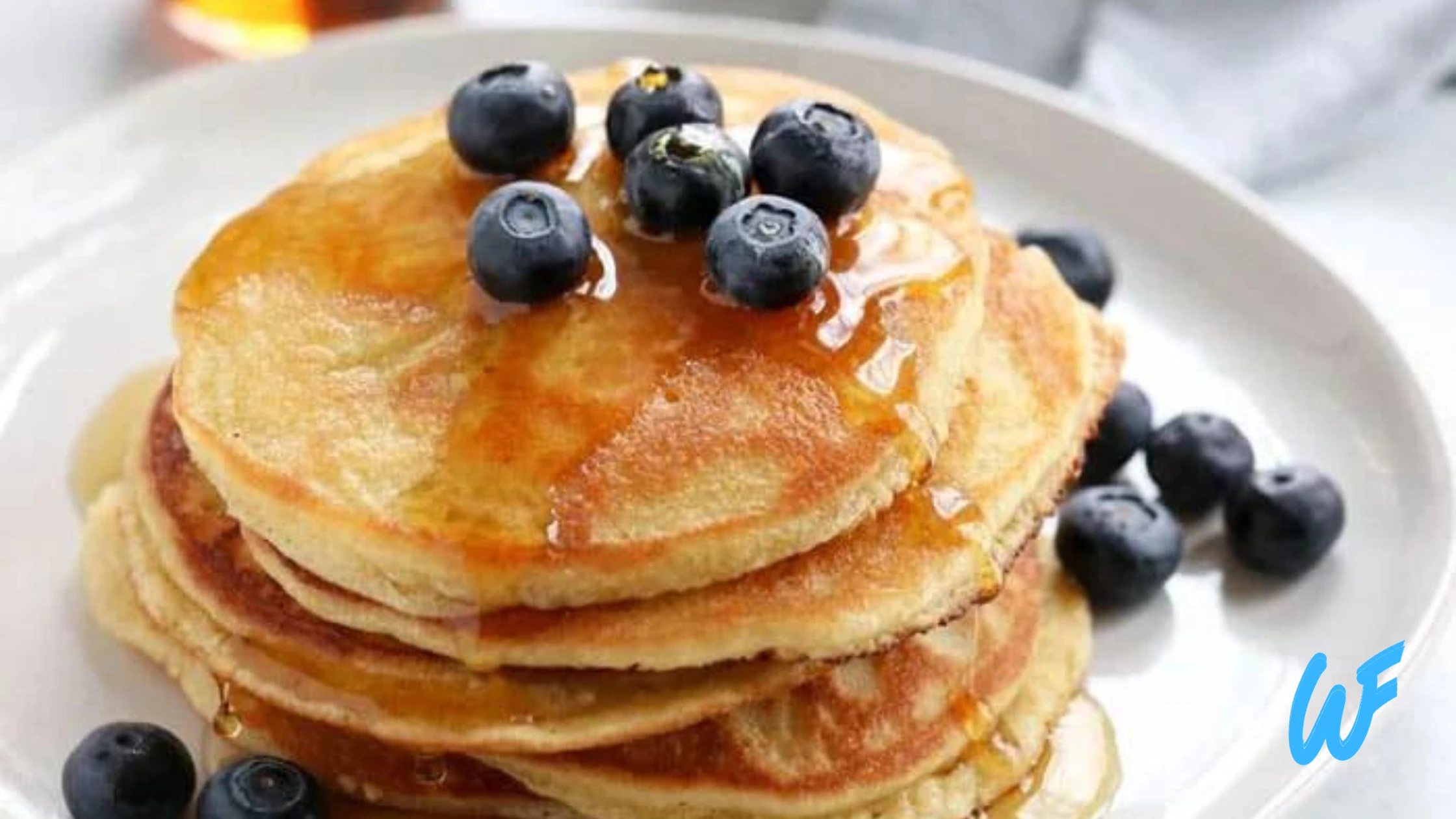 Almond Flour Pancakes with Blueberries